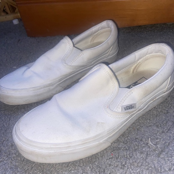 white slip on vans - Picture 2 of 2